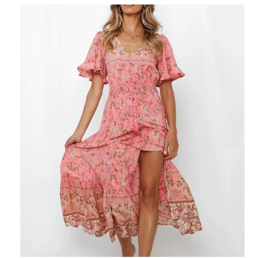 Boho Floral Dress